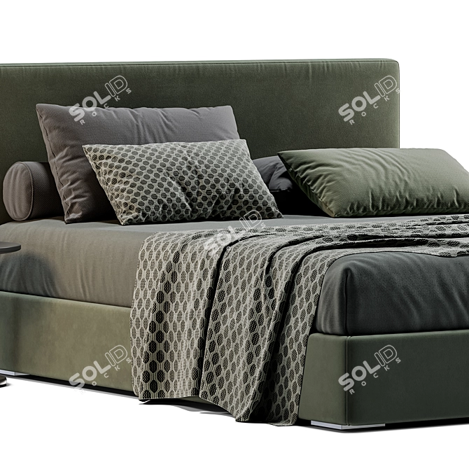 Elegant Lema Camille Bed: 3D Model & Render Files 3D model image 3