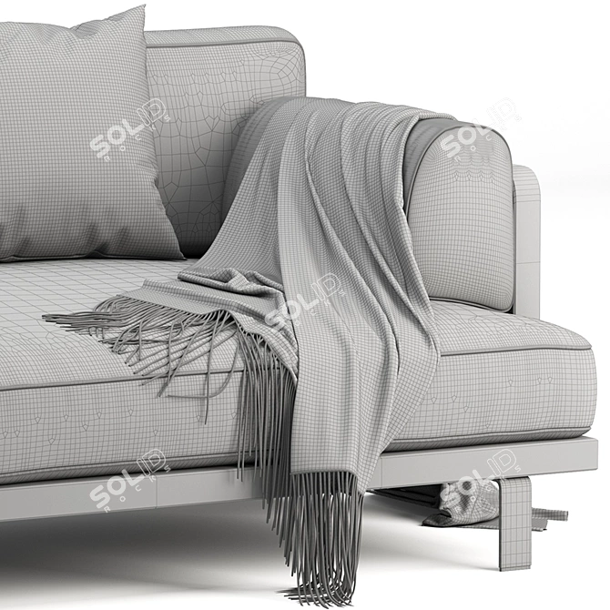 Elegant Maria Sofa: Timeless Comfort 3D model image 4