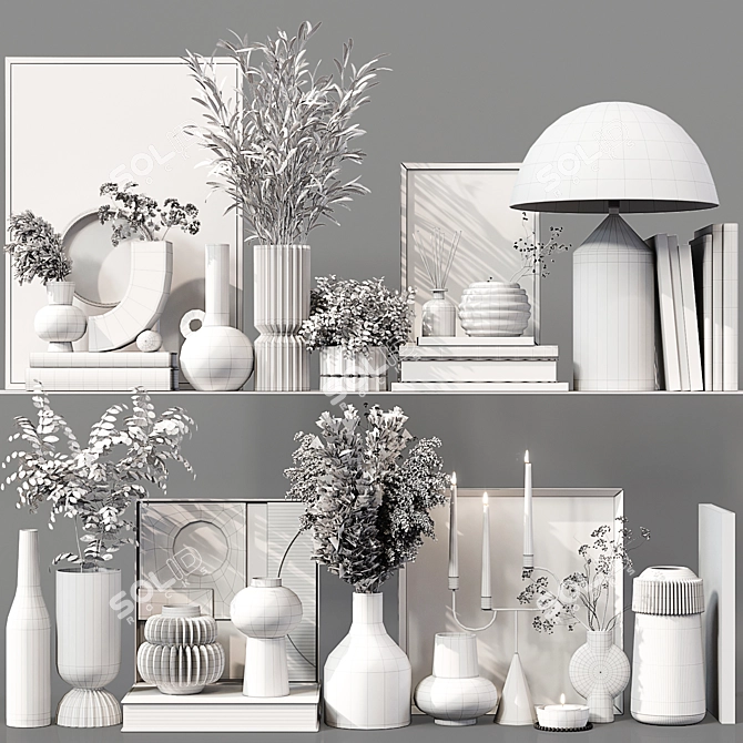 Elegant Decor Set for Exquisite Interiors 3D model image 7
