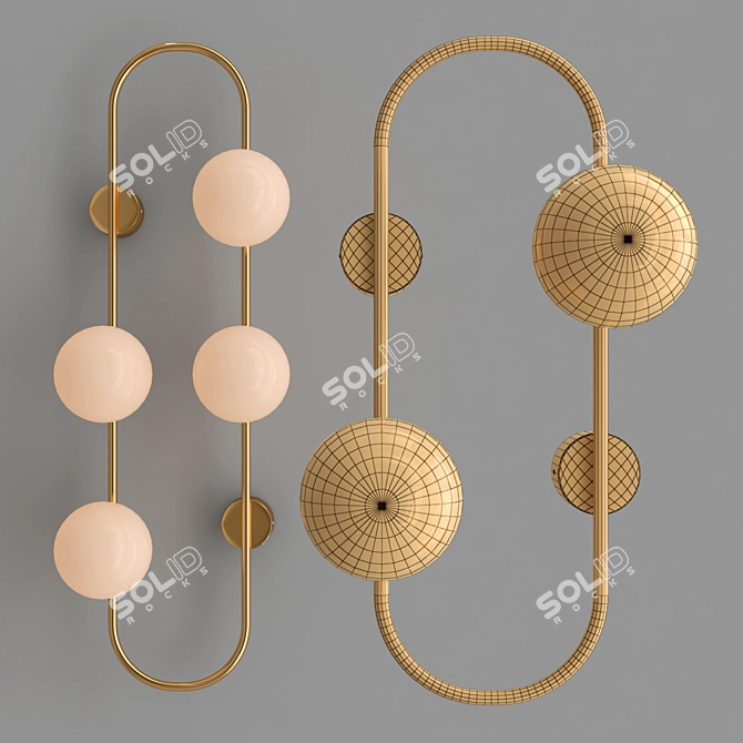 Hoop Wall Pendant Light Collection 3D model image 2