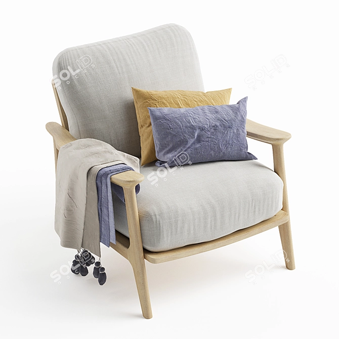 Squishbag: Comfy, Compact Armchair 3D model image 3