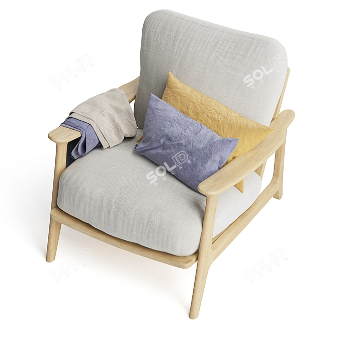 Squishbag: Comfy, Compact Armchair 3D model image 4