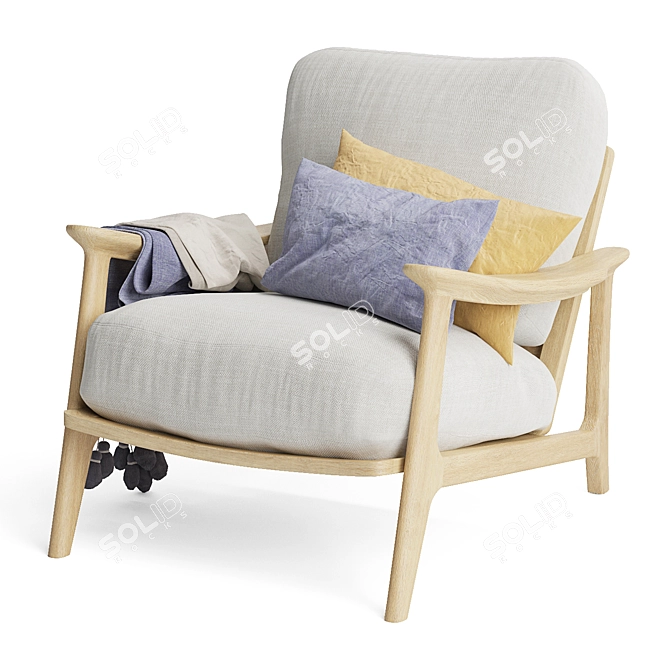 Squishbag: Comfy, Compact Armchair 3D model image 5