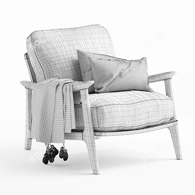 Squishbag: Comfy, Compact Armchair 3D model image 7