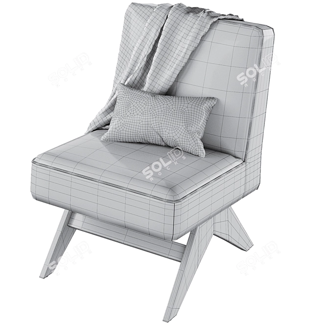 COSMO Armchair Vision: Sleek Comfort 3D model image 5