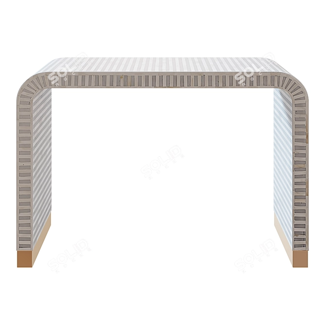 Elegant Gray Beacon Console 3D model image 2