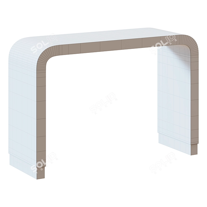 Elegant Gray Beacon Console 3D model image 5