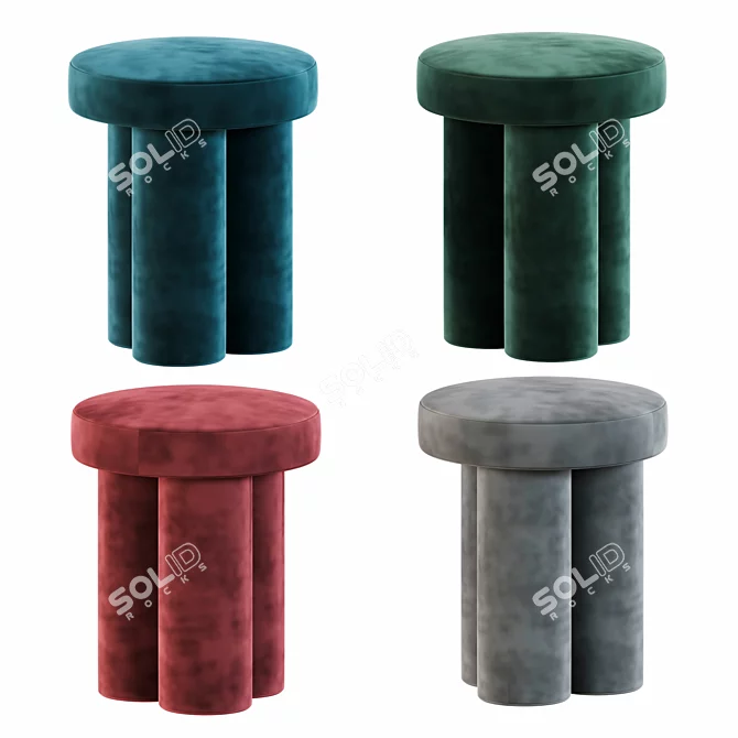 King of Comfort: Bigfoot Stool 3D model image 2