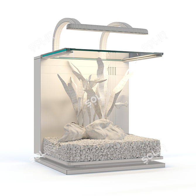 Sleek MarineLand Aquarium Kit 3D model image 2