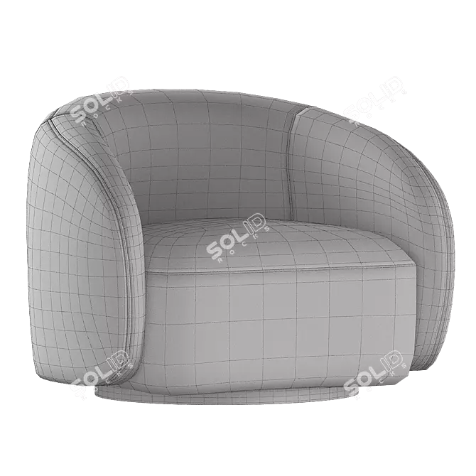 Eichholtz Brice: Stylish Swivel Chair 3D model image 4