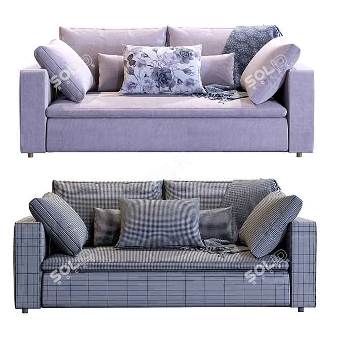 Modular Harmony Sofa 3D model image 5