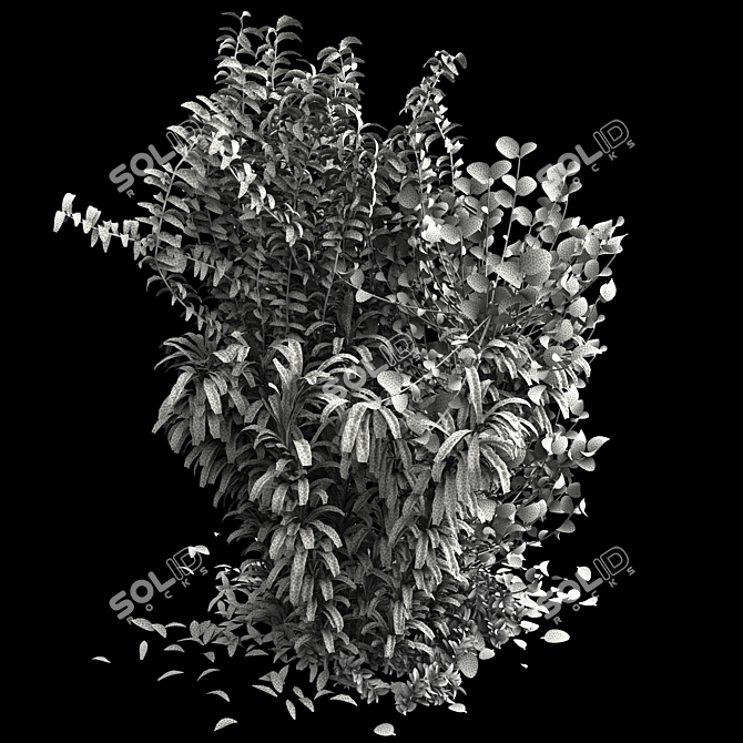 PBR-Ready Bush for Corona Render 3D model image 6