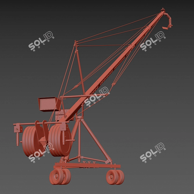 Cinematic Crane Camera: High-Quality 3D Model 3D model image 5