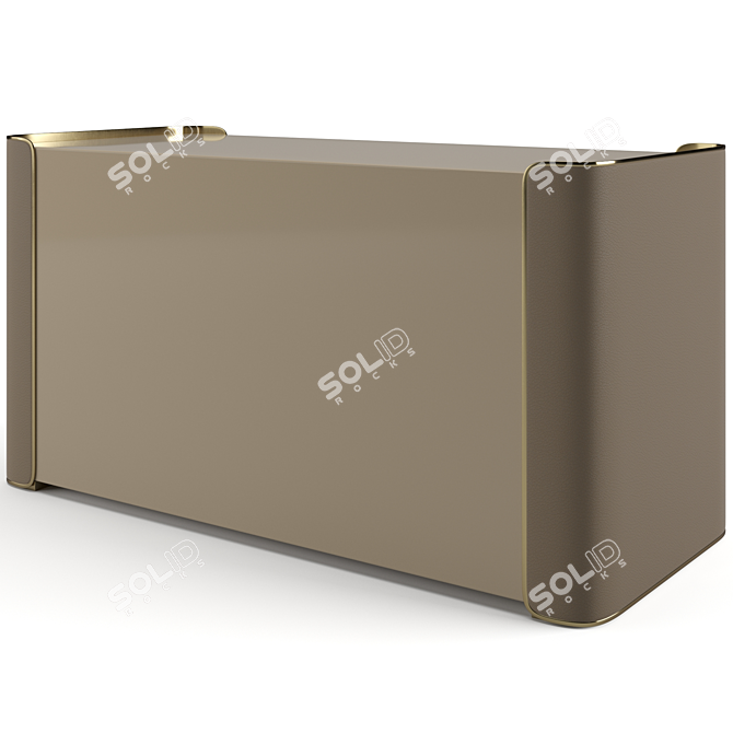 Elegant Fendi Casa Chest 3D model image 3