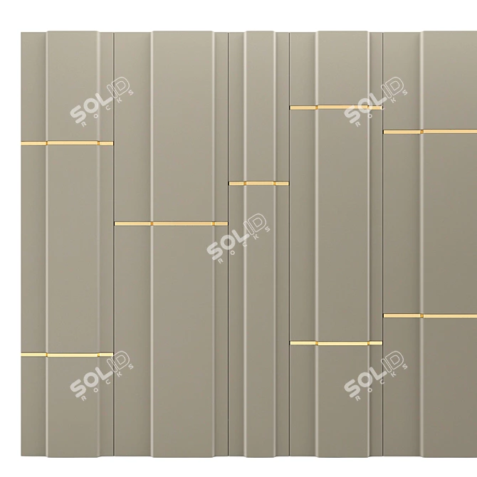 Elegant Decor Panel 13 3D model image 2