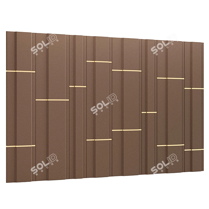 Elegant Decor Panel 13 3D model image 3