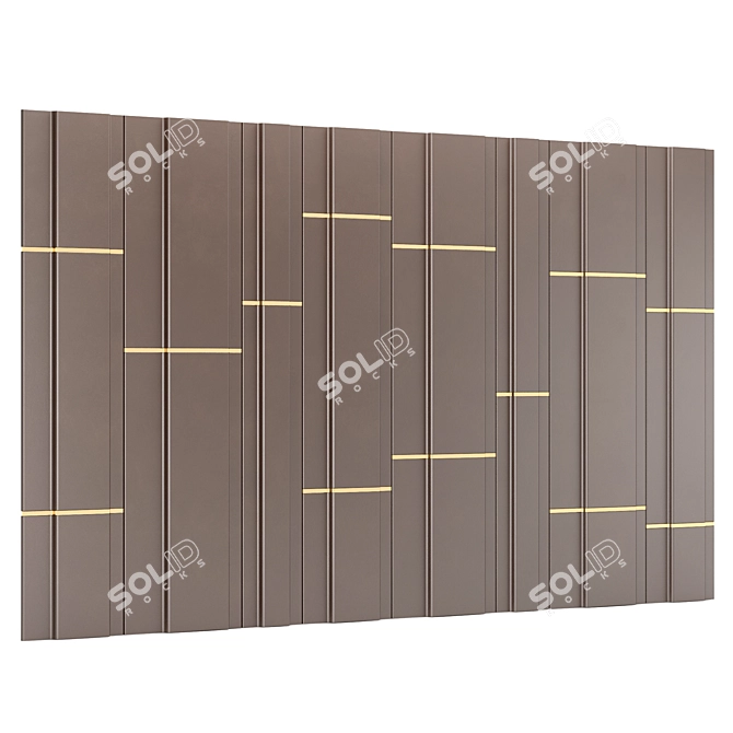 Elegant Decor Panel 13 3D model image 4