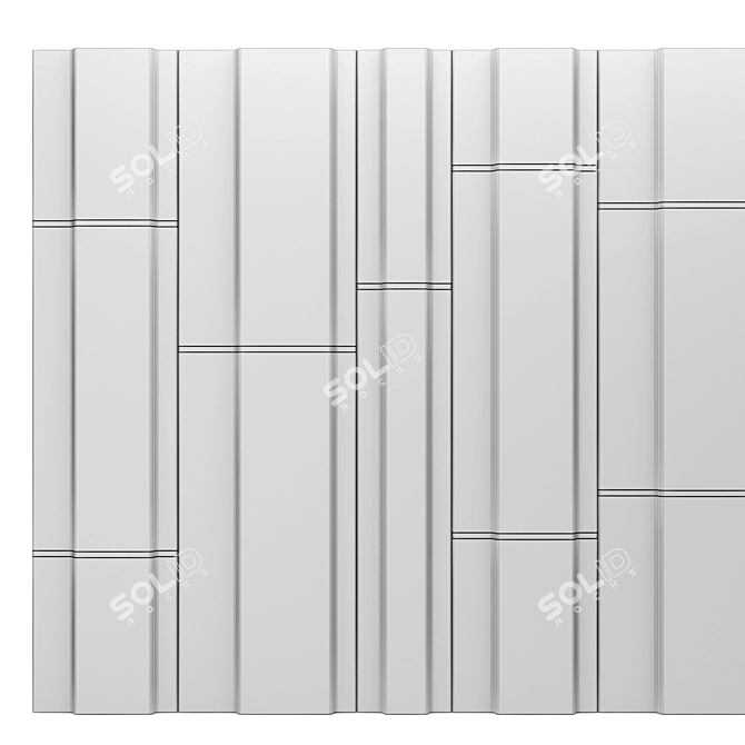 Elegant Decor Panel 13 3D model image 5