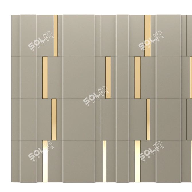 Elegant Decor Panel 14 3D model image 2