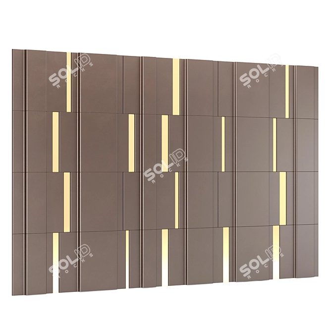 Elegant Decor Panel 14 3D model image 4