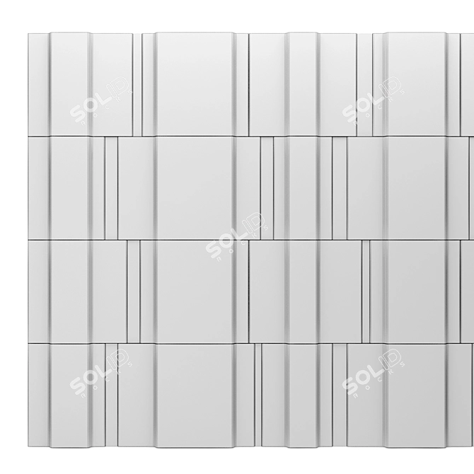 Elegant Decor Panel 14 3D model image 5