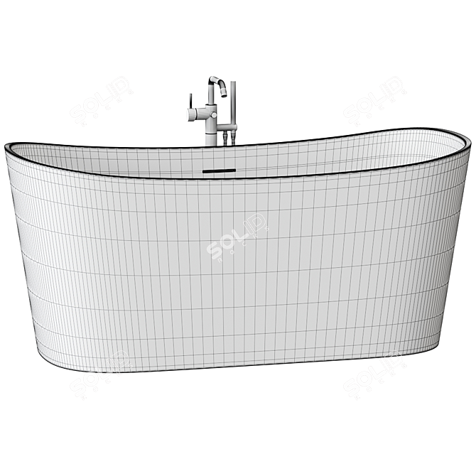 Luxuriate in Style with the Novellini Bathtub 3D model image 3