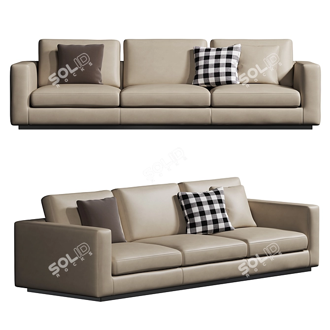 Elegant Andersen Line Sofa 3D model image 1