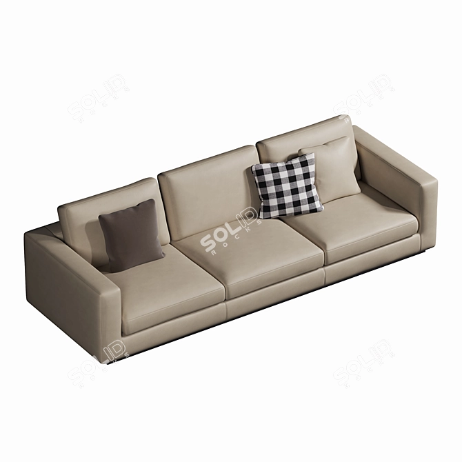 Elegant Andersen Line Sofa 3D model image 2