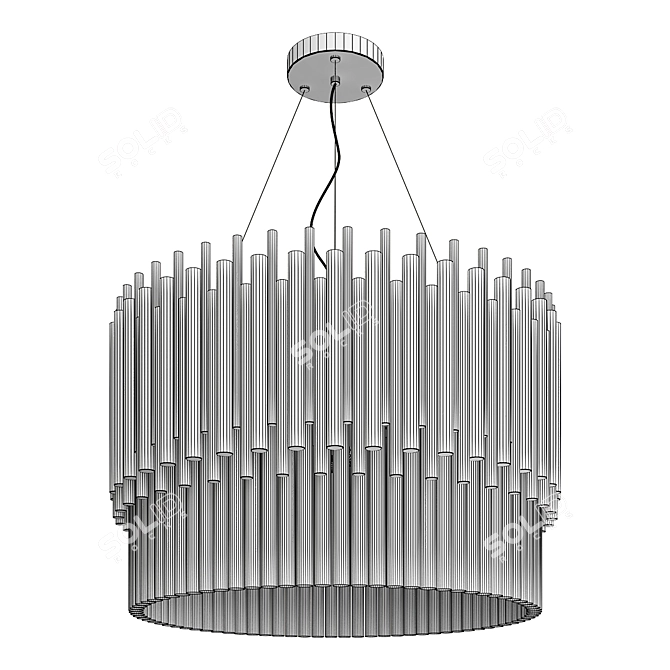 Sleek Elegance: Coliseo Modern Chandelier 3D model image 2