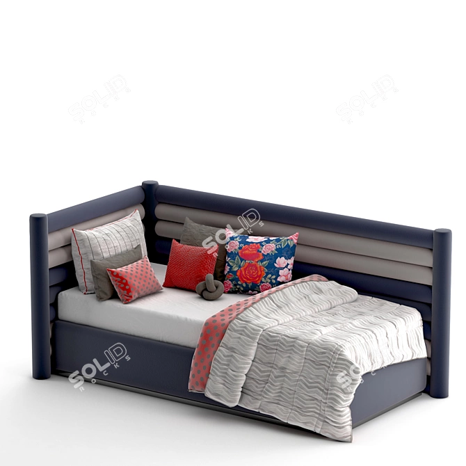 Modern Rest Bed Set 3D model image 5