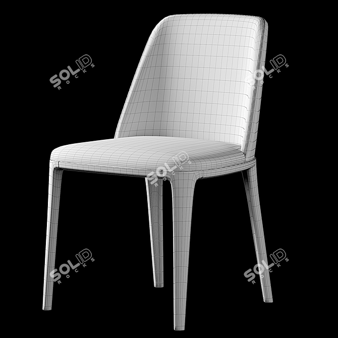 Elegant Grace Chair 3D model image 4