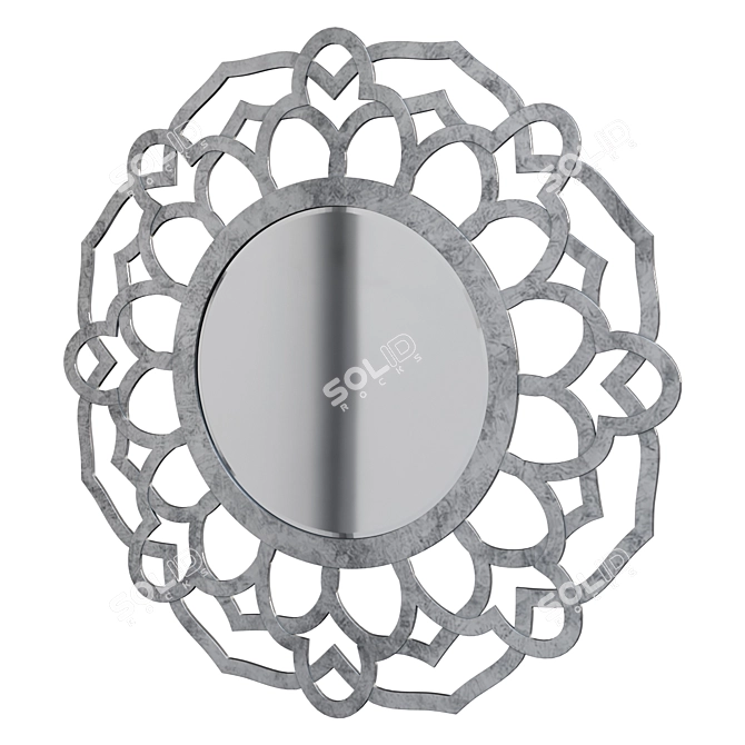 Elegant Framed Mirror: M1304A 3D model image 1