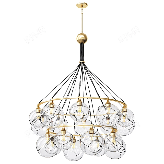 Skye Modern Chandelier by Hinkley 3D model image 1