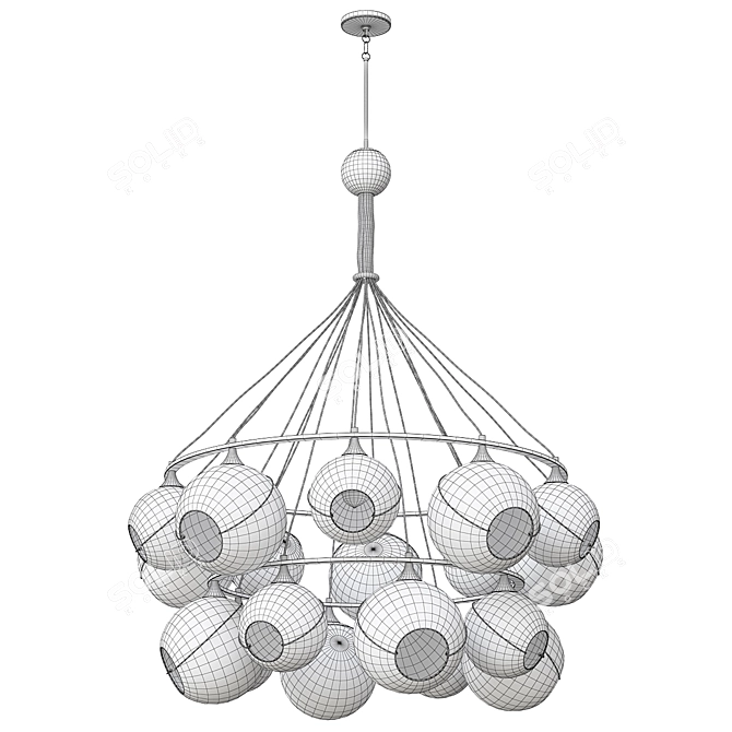 Skye Modern Chandelier by Hinkley 3D model image 2