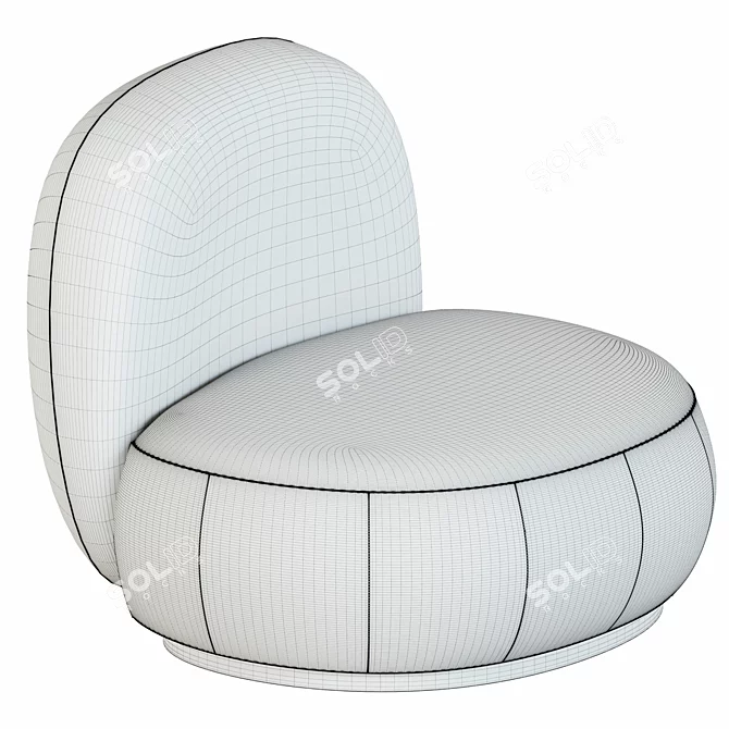 Gorgeous Gubi Pacha Lounge Chair 3D model image 5