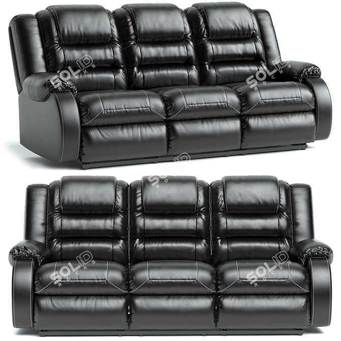 Ultimate Comfort Vacherie Reclining Sofa 3D model image 4