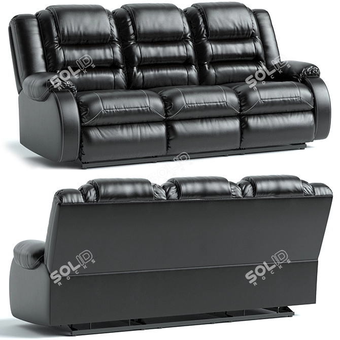 Ultimate Comfort Vacherie Reclining Sofa 3D model image 5