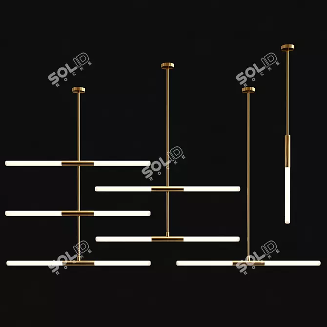 Elegant Bentudesign Pendant Lamp 3D model image 2