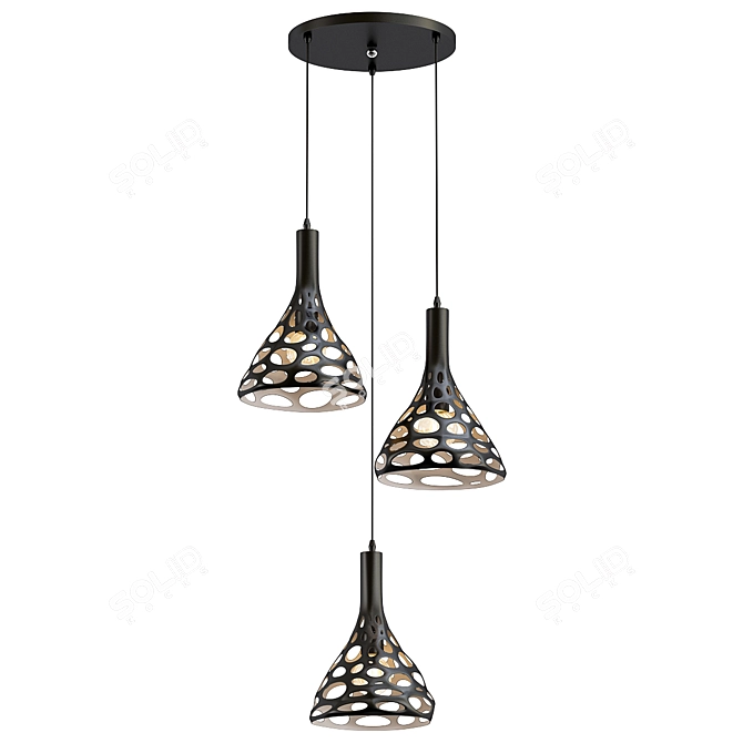 Elegant Velante 243 Chandelier 3D model image 1