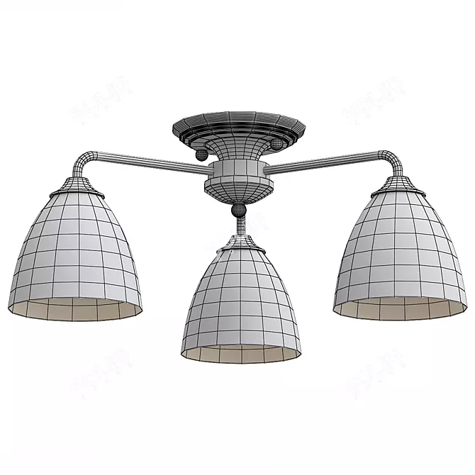 Vitaluce V3946-3PL Ceiling Chandelier 3D model image 2