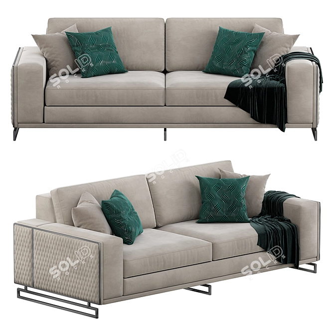 Stylish Denis Sofa: Modern Design 3D model image 1