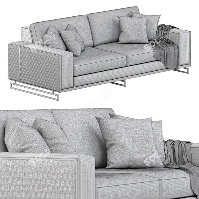 Stylish Denis Sofa: Modern Design 3D model image 3