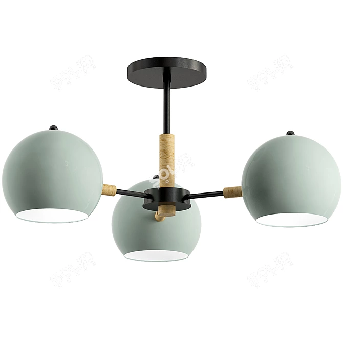 Elegant Freya Trisha Chandelier 3D model image 1