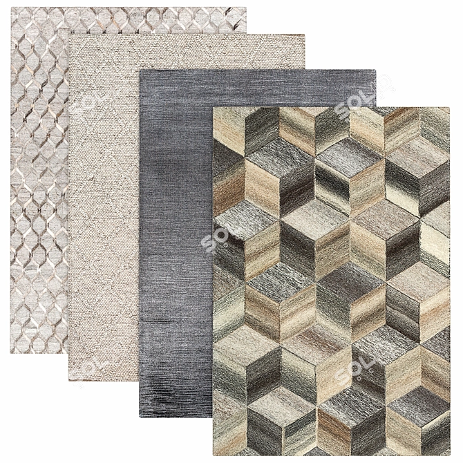 Luxury Rugs Collection 3D model image 1