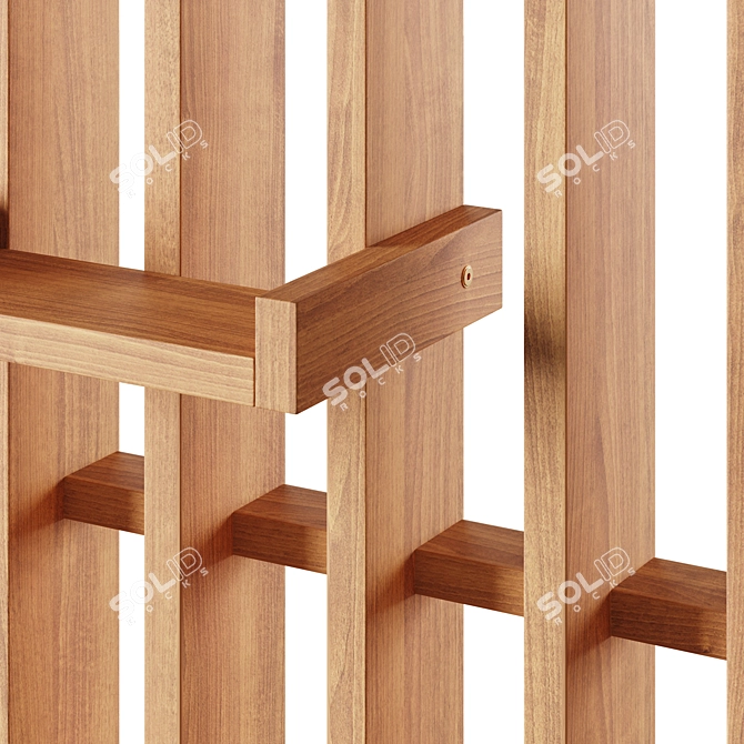 Solid Oak Bookcase: Mineva by La Redoute 3D model image 5