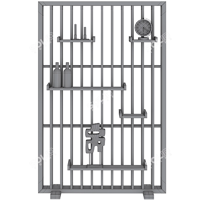 Solid Oak Bookcase: Mineva by La Redoute 3D model image 6