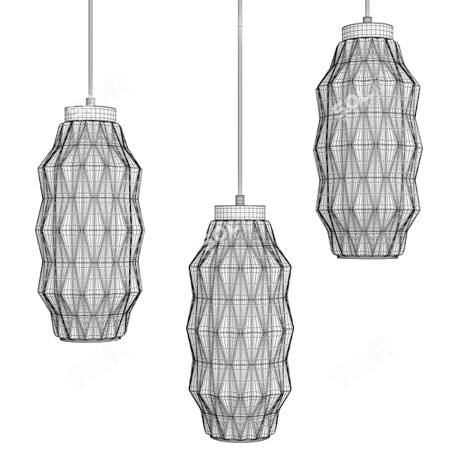 Elegant Laguna Pendant for Chic Ceilings 3D model image 2