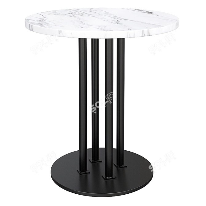 Century D89-3100-AP Round Accent Table 3D model image 1