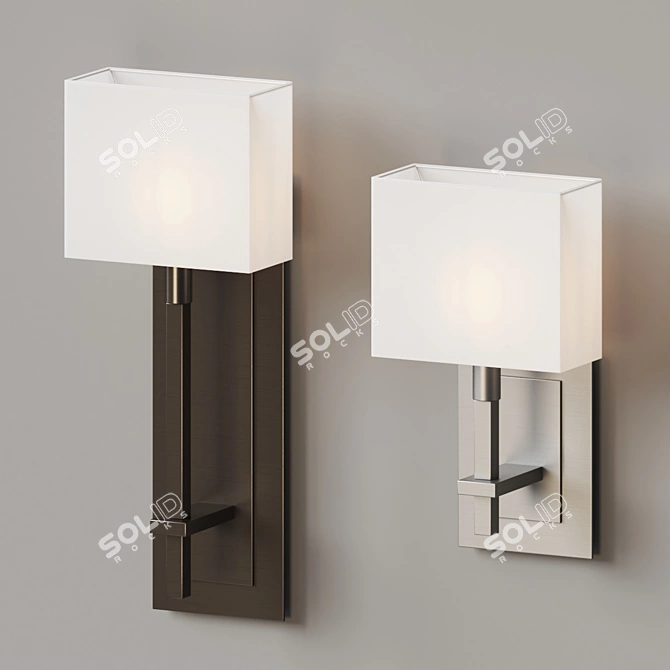 Sleek Comfort: Montana Wall Sconce 3D model image 2