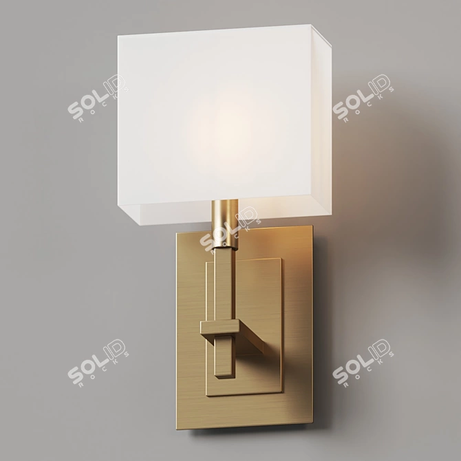 Sleek Comfort: Montana Wall Sconce 3D model image 3